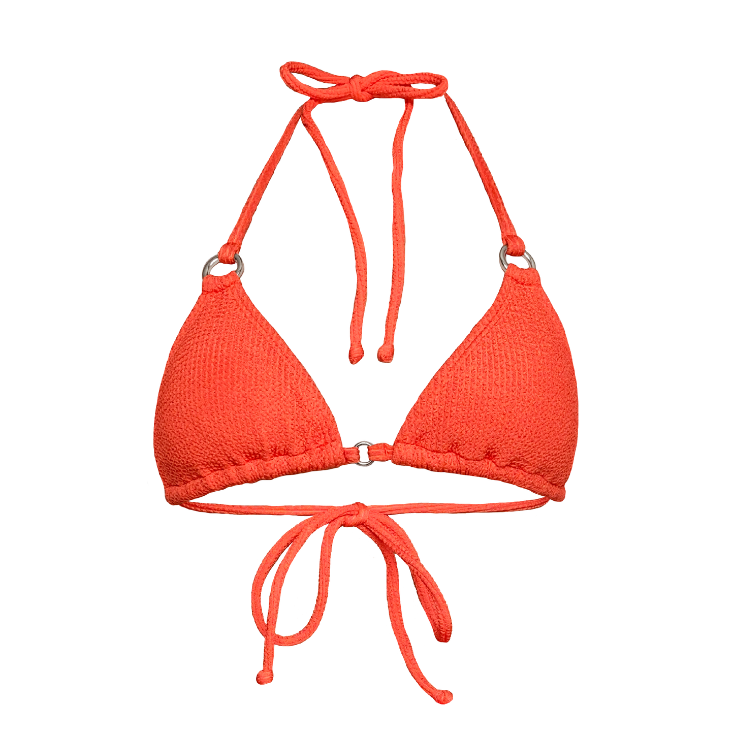 gisele top 'papaya' crinkle