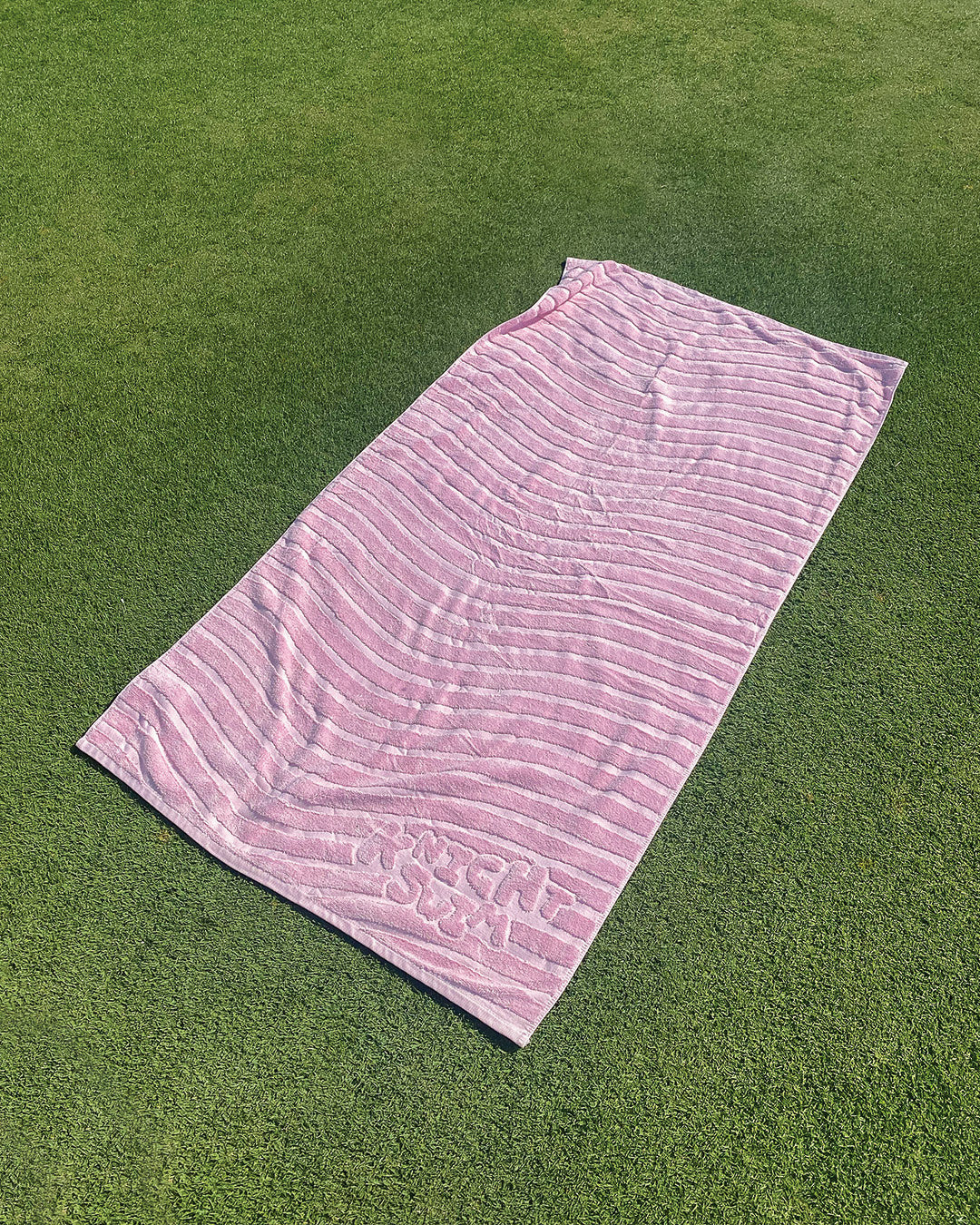 bubblegum beach towel