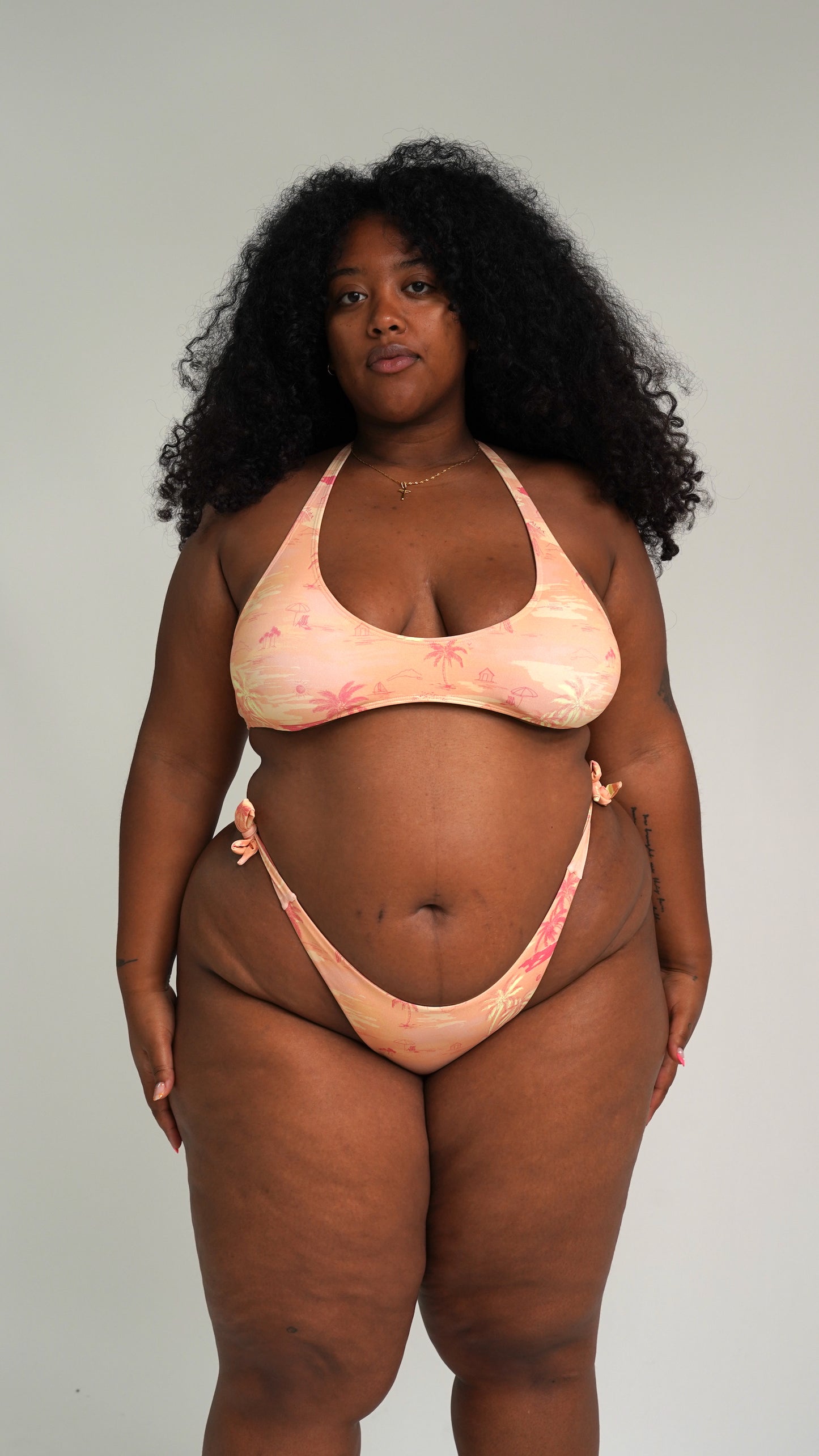 naomi top 'peach beach'